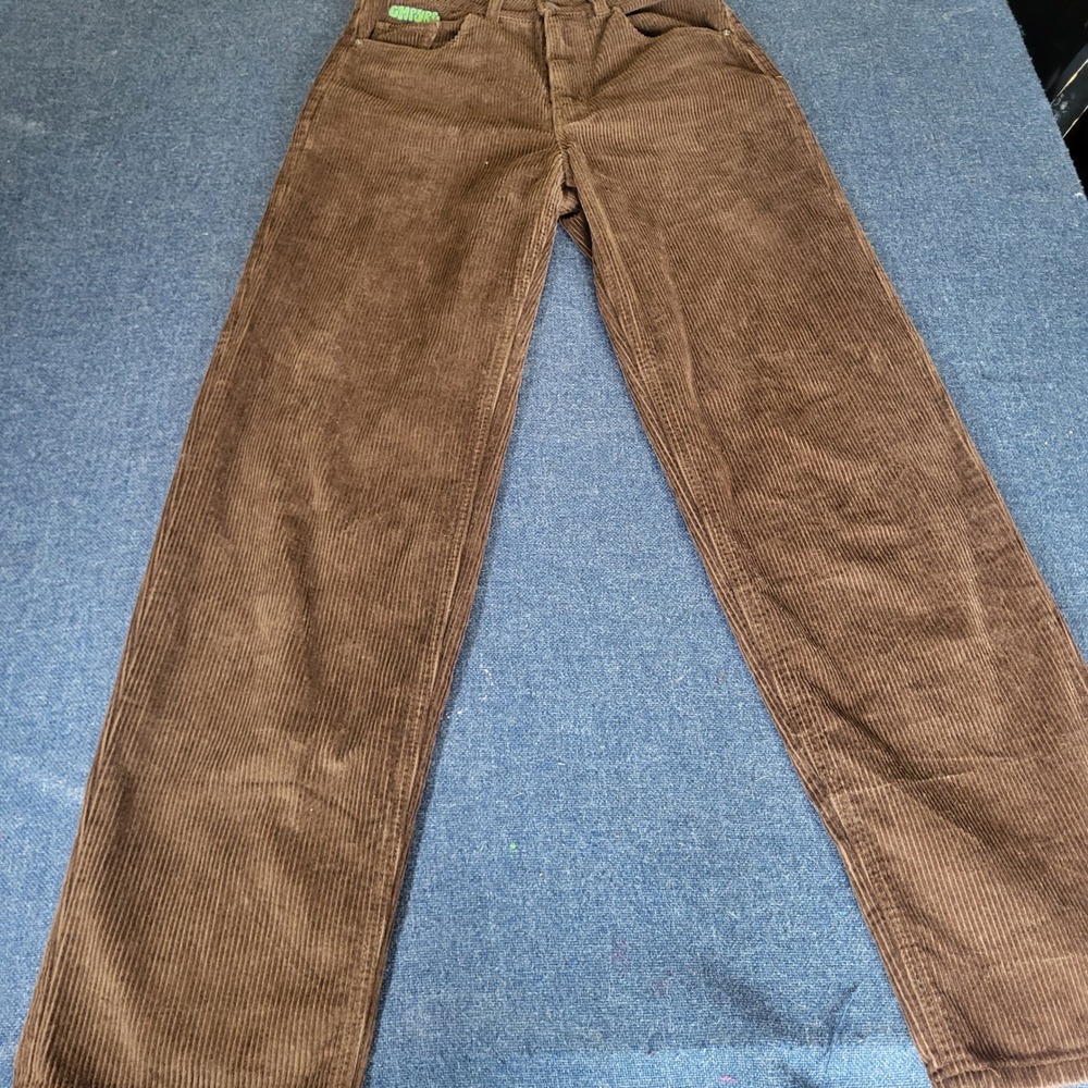 Empyre Tori Brown Corduroy Wide Leg Skater Pants Womens Size 4 High Rise Baggy